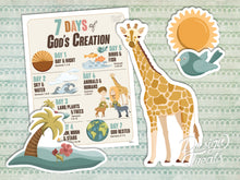 Load image into Gallery viewer, 7 Days of God&#39;s Creation Bible Lesson For Kids (digital download)