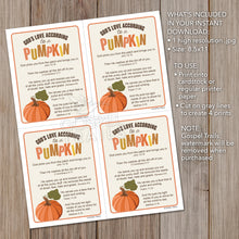 Load image into Gallery viewer, Fall Fest Bible Pumpkin Attributes of God&#39;s Love (digital download)