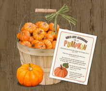 Load image into Gallery viewer, Fall Fest Bible Pumpkin Attributes of God&#39;s Love (digital download)